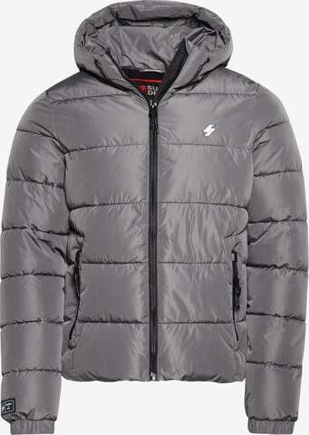 Veste d’hiver Superdry en gris : devant