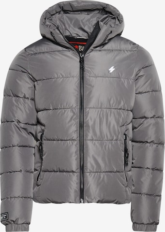 Superdry Winter Jacket in Grey: front