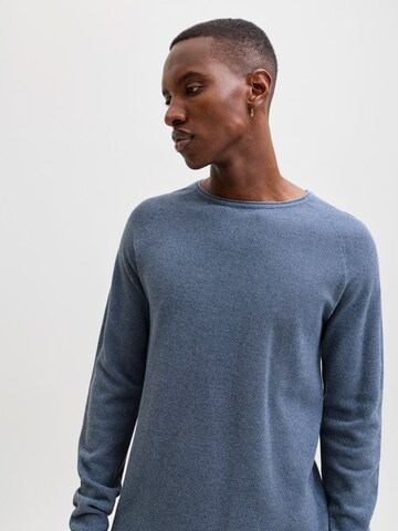 JACK & JONES Regular Fit Pullover 'JJEHill' i blå