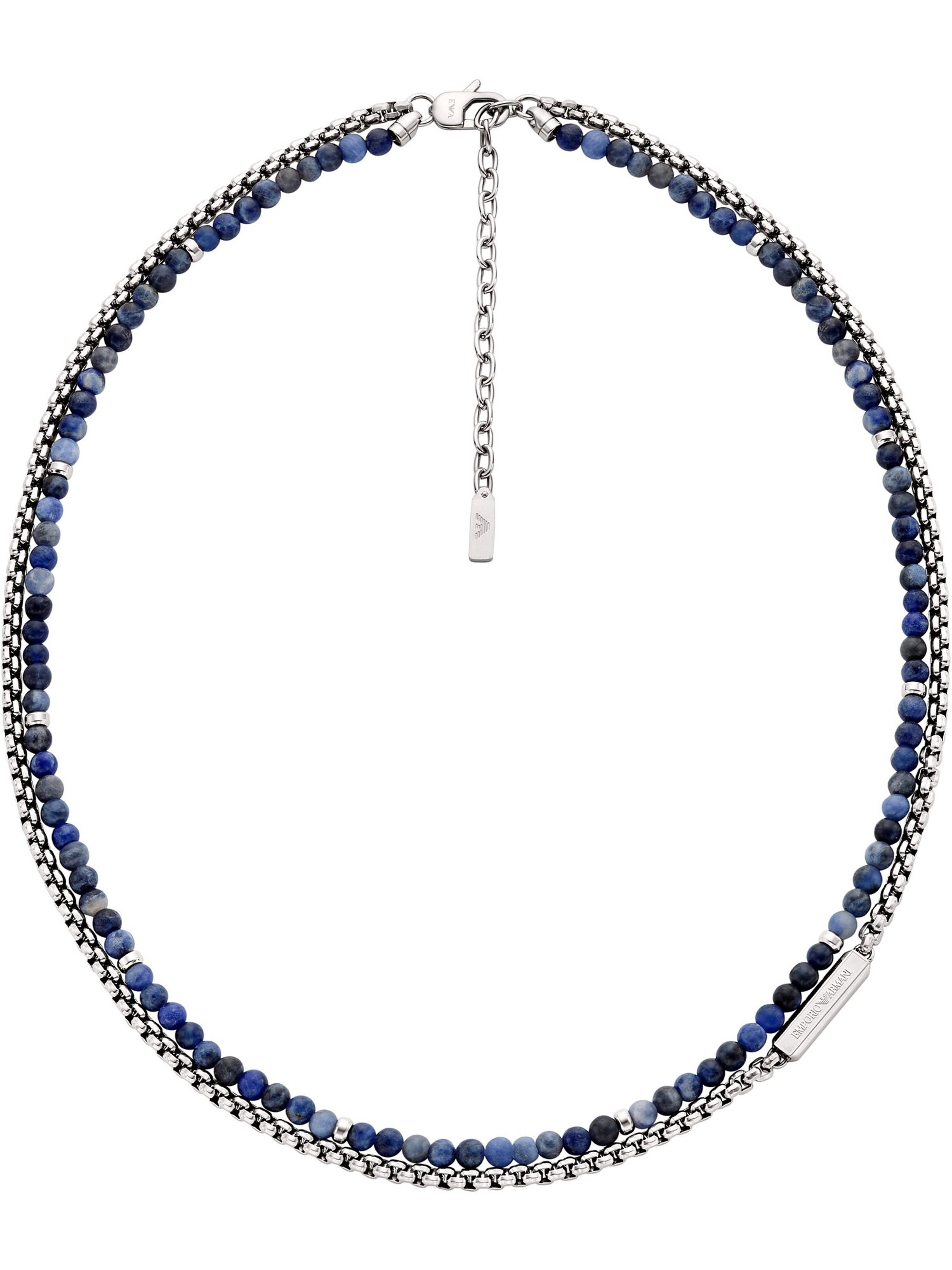 Emporio Armani Necklace in Blue: front