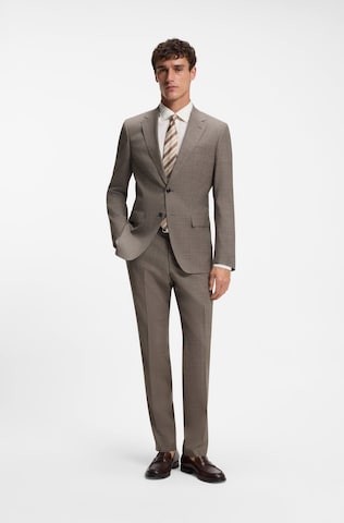 BOSS Slim fit Suit ' Huge ' in Beige: front