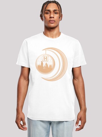 F4NT4STIC T-Shirt 'Harry Potter Hogwarts Moon' in Weiß | ABOUT YOU