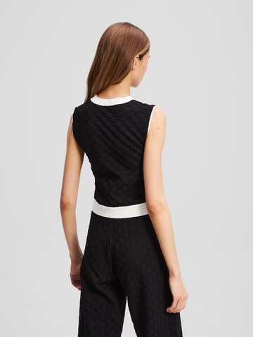 Tops en tricot Karl Lagerfeld en noir