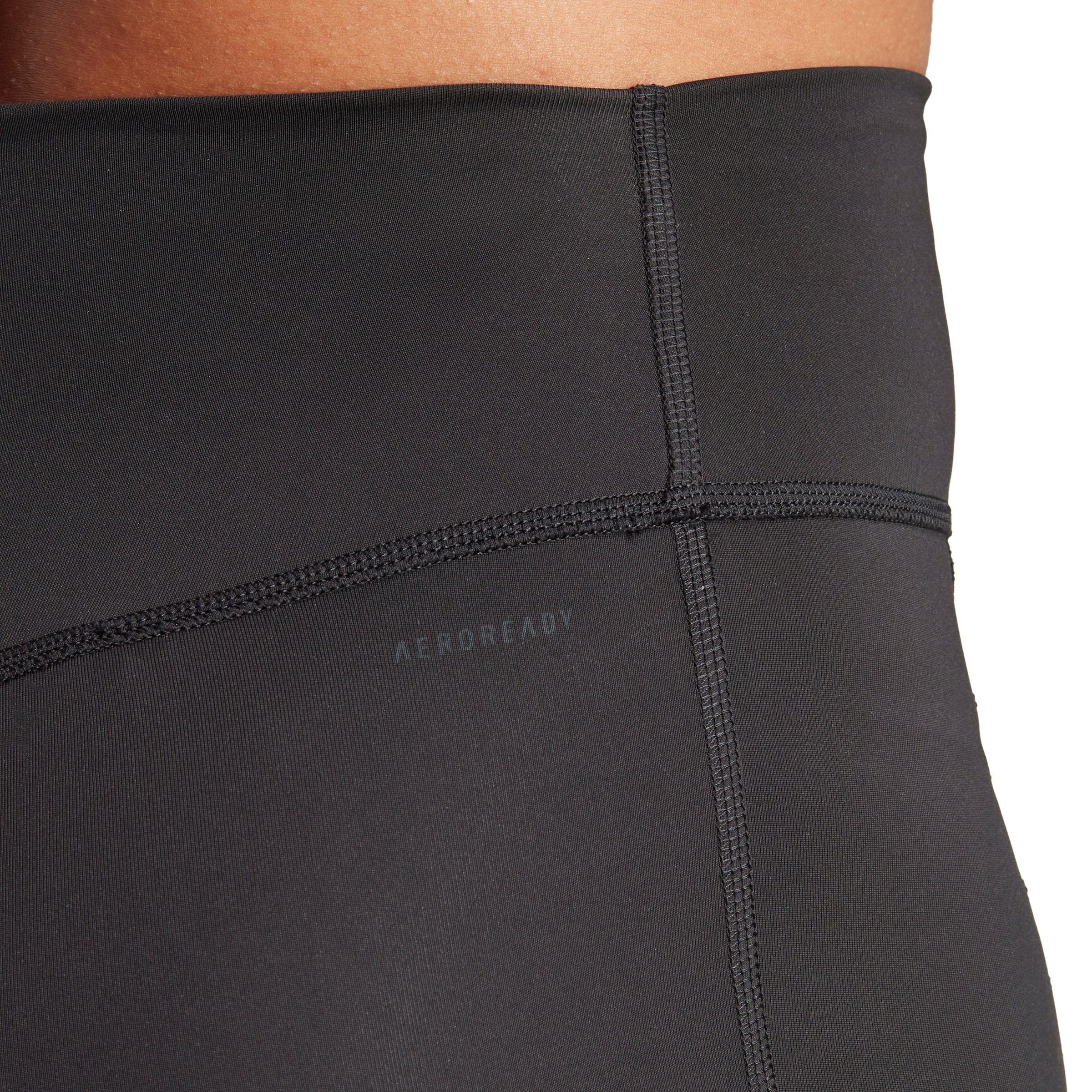 Skinny Pantalon de sport 'Optime Full-Length' ADIDAS PERFORMANCE en noir