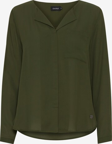 Oxmo Blouse 'Hally' in Groen: voorkant