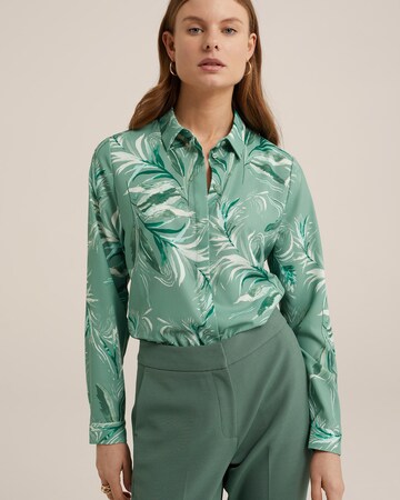 WE Fashion Blouse in Groen: voorkant