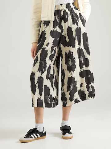 MSCH COPENHAGEN Wide Leg Housut 'Karalie Jusia' värissä ruskea: etupuoli