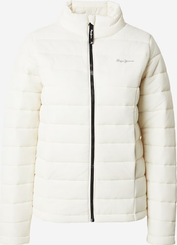 Veste mi-saison Pepe Jeans en blanc : devant