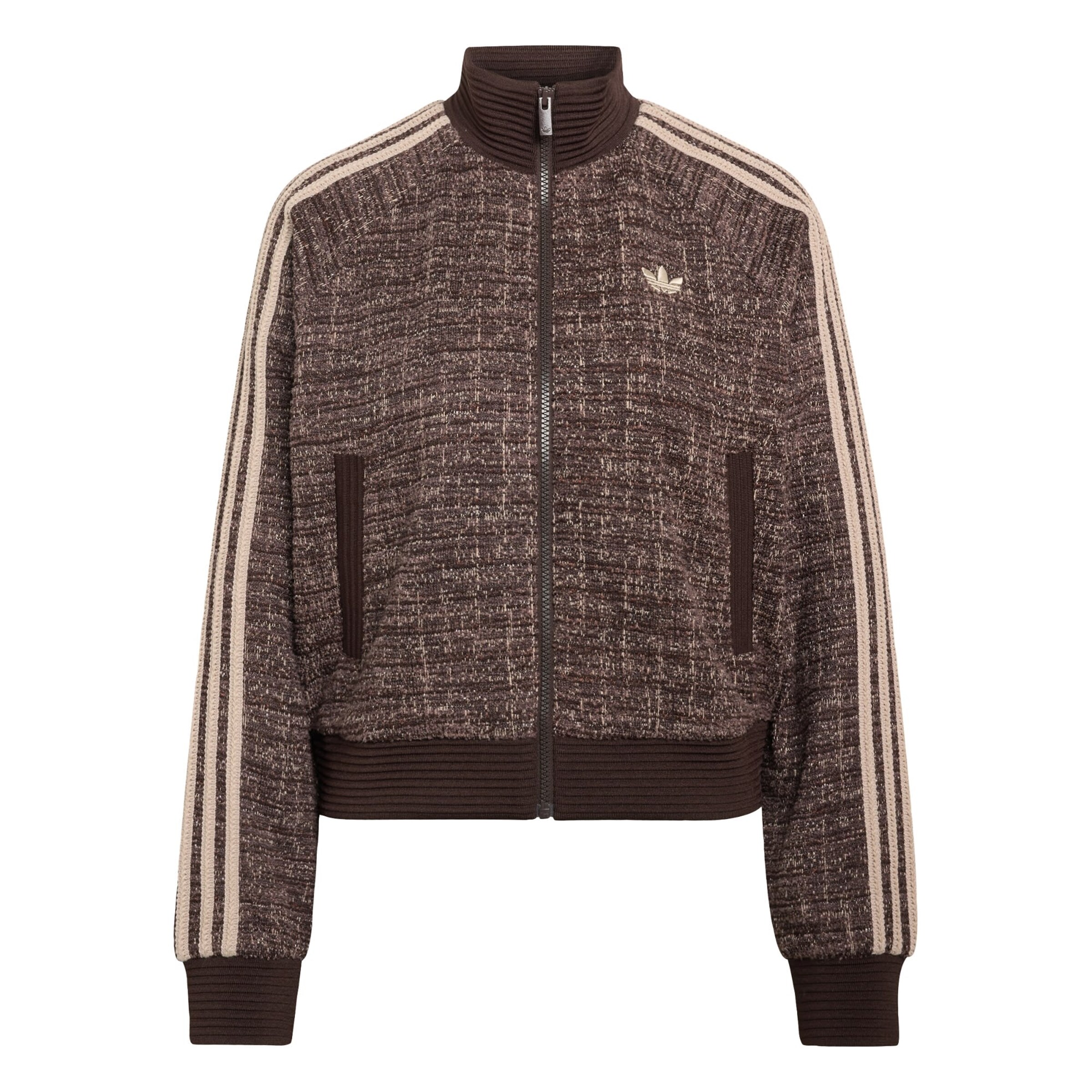 ADIDAS ORIGINALS Přechodná bunda 'Boucle Vintage' – hnědá: přední strana