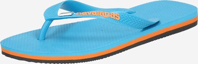 Flip-flops HAVAIANAS pe turcoaz / portocaliu, Vizualizare produs