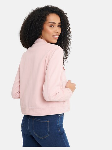 Threadbare Between-Season Jacket 'Rome' in Pink