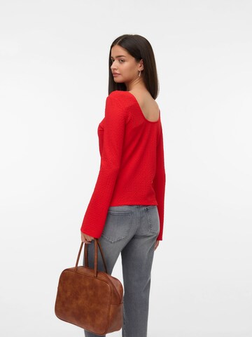 VERO MODA Shirt 'VMCille' in Red