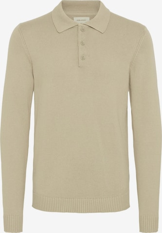 Pull-over ' BHDENO ' BLEND en beige : devant