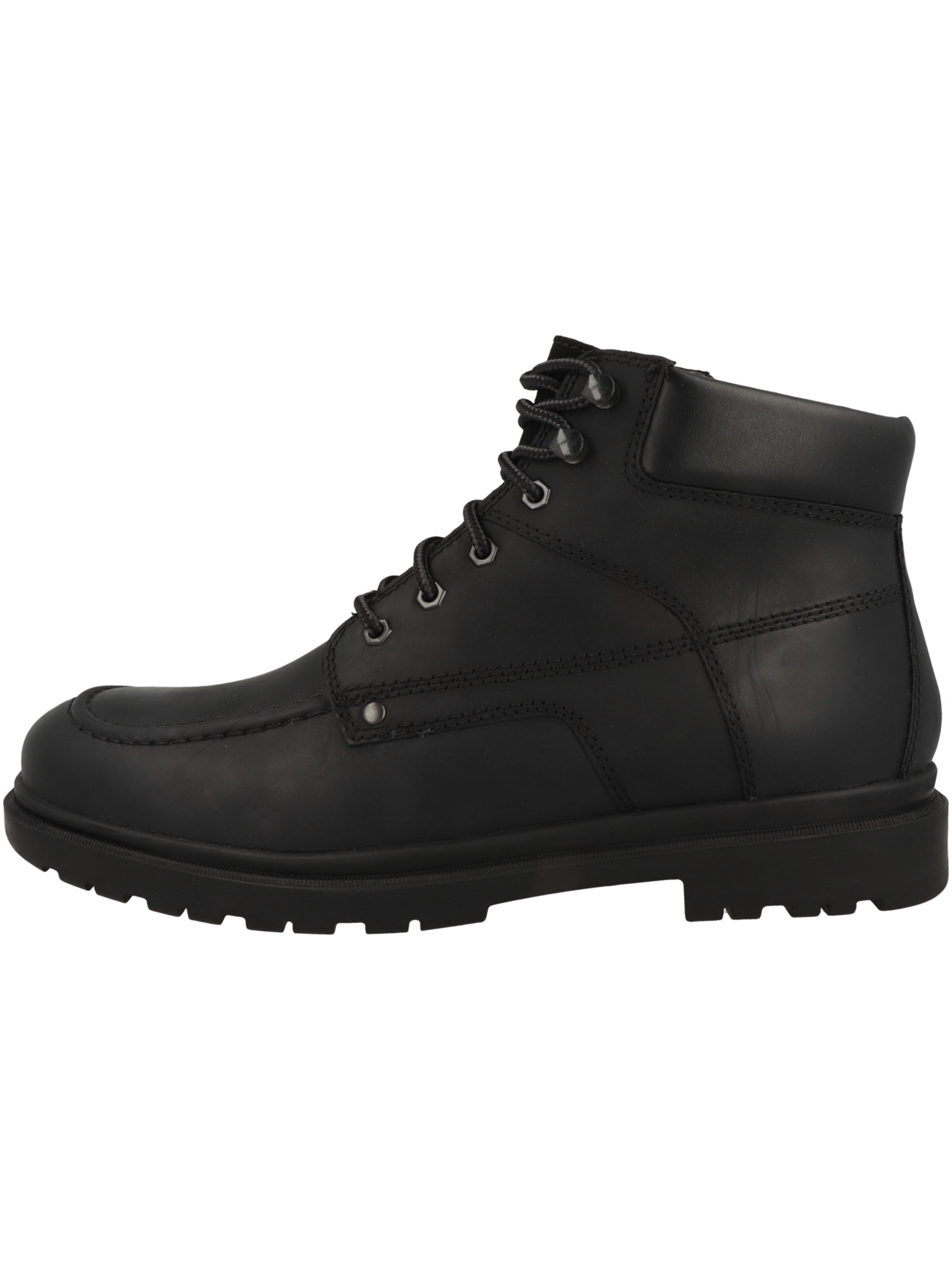 GEOX Schnürboots 'U Andalo B' in Schwarz