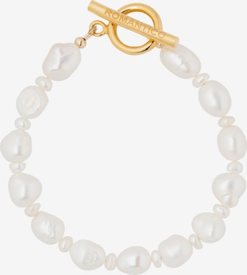 Bracelet 'Hadita' ROMANTICO ROMANTICO en blanc : devant
