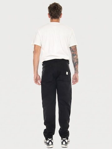 CAT Luźne Spodnie 'M' Double Knee Pants Black' w kolorze czarny