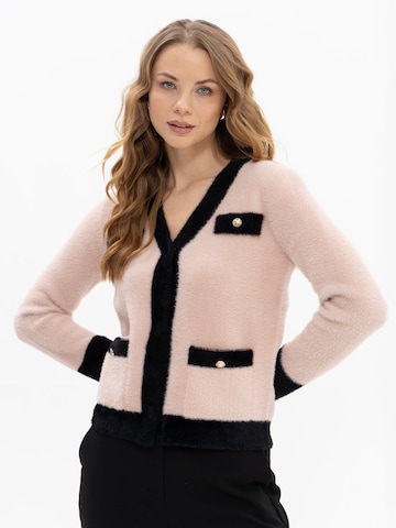 Passioni Knit Cardigan in Pink: front