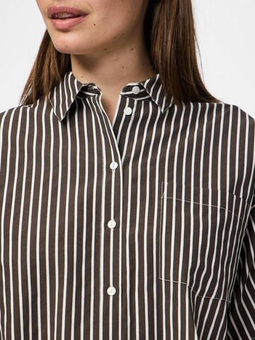 Chemisier 'PCAIDA' PIECES en marron