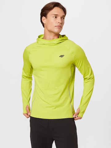 4F Athletic Sweatshirt in Yellow: front