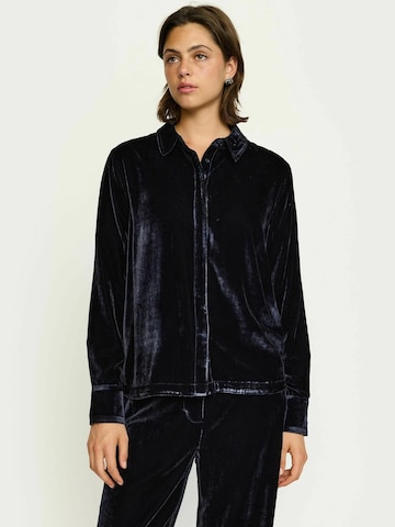 Chemisier 'SRSolana' Soft Rebels en bleu : devant