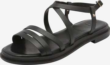 Bata Sandals in Black: front