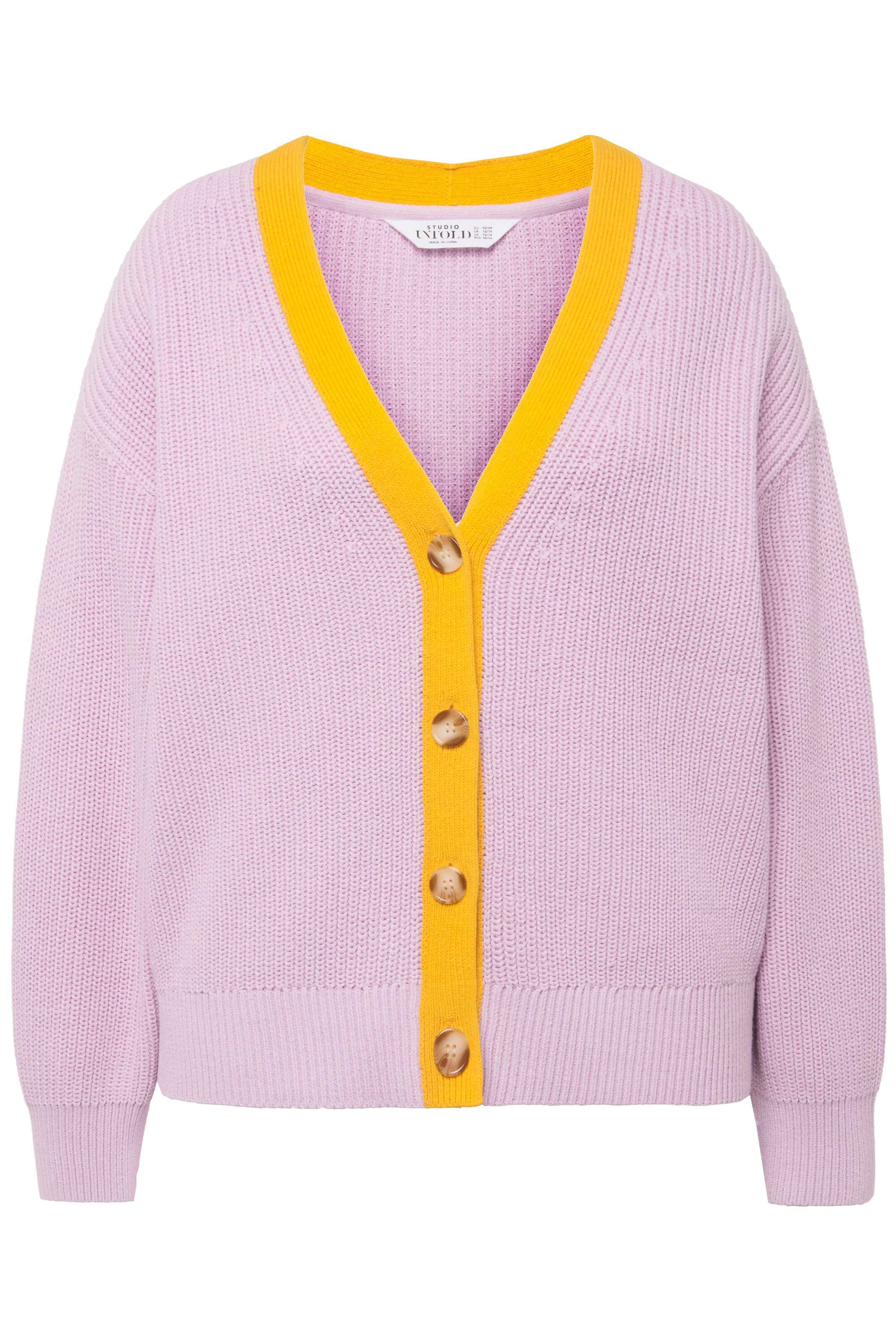 Studio Untold Strickjacke in Lila: Vorderseite