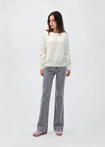 MANGO TEEN Sweater 'Elbow' in White