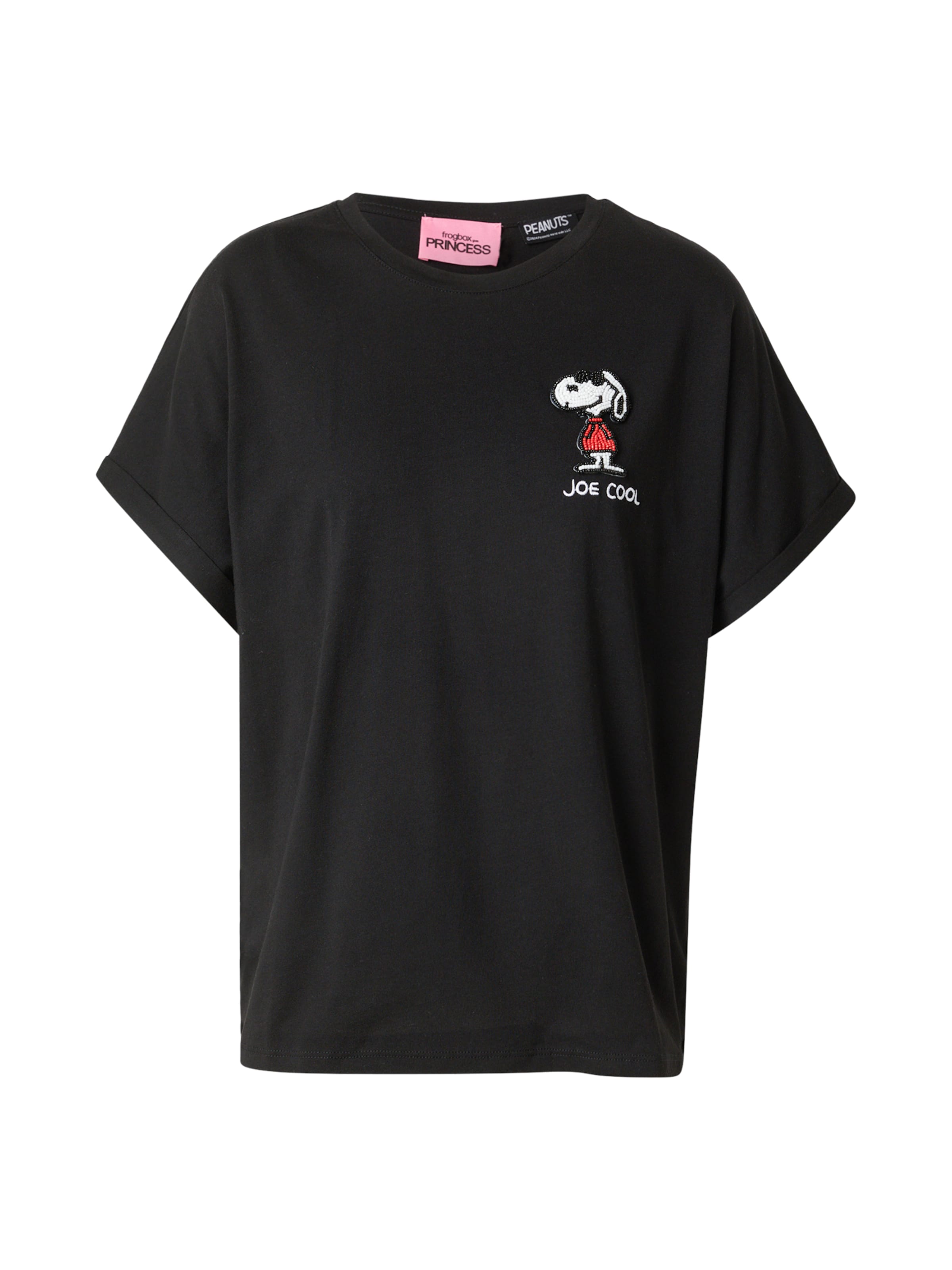 PRINCESS GOES HOLLYWOOD Μπλουζάκι 'Joe Cool' σε μαύρο: μπροστά