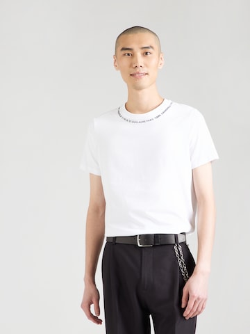 Karl Lagerfeld Koszulka w kolorze biały: przód