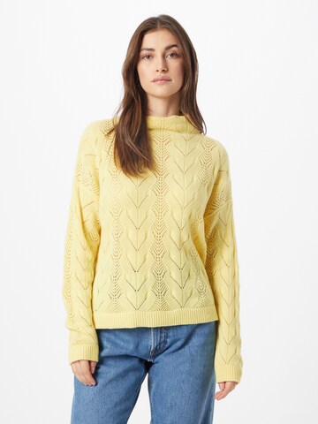 UNITED COLORS OF BENETTON Sweater in Yellow: front