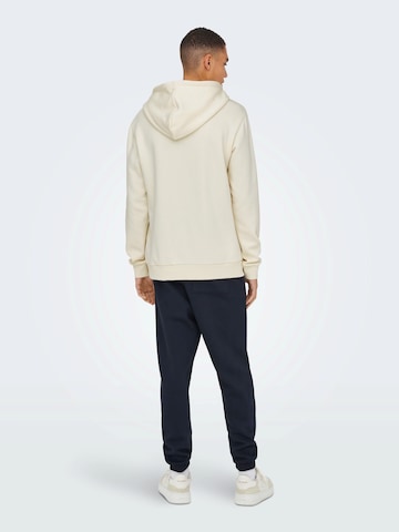Only & Sons Sweatshirt 'ONSCERES KENNY' in Wit