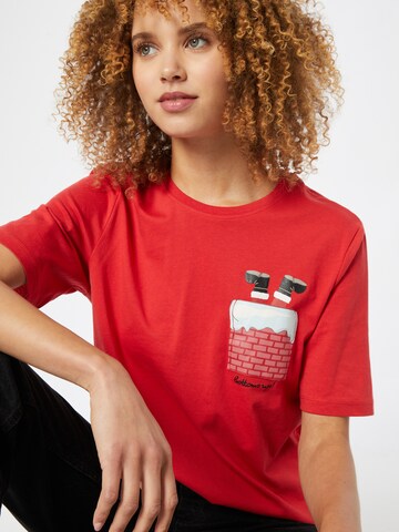 T-shirt 'Santa Life' ONLY en rouge