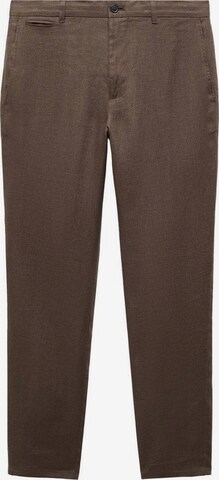 MANGO MAN Slimfit Hose 'Oyster' in Braun: predná strana