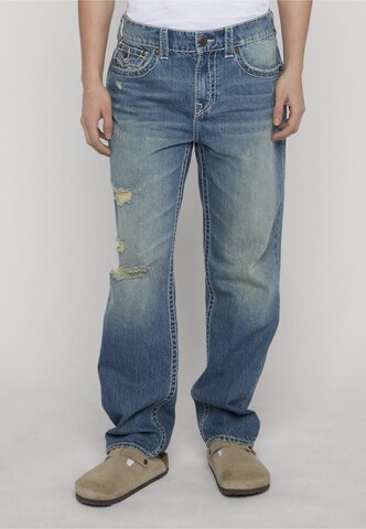 Regular Jean True Religion en bleu : devant