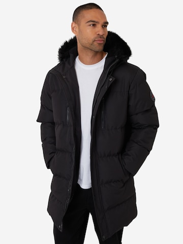 Threadbare Mantel 'Felipe' in Schwarz: Vorderseite