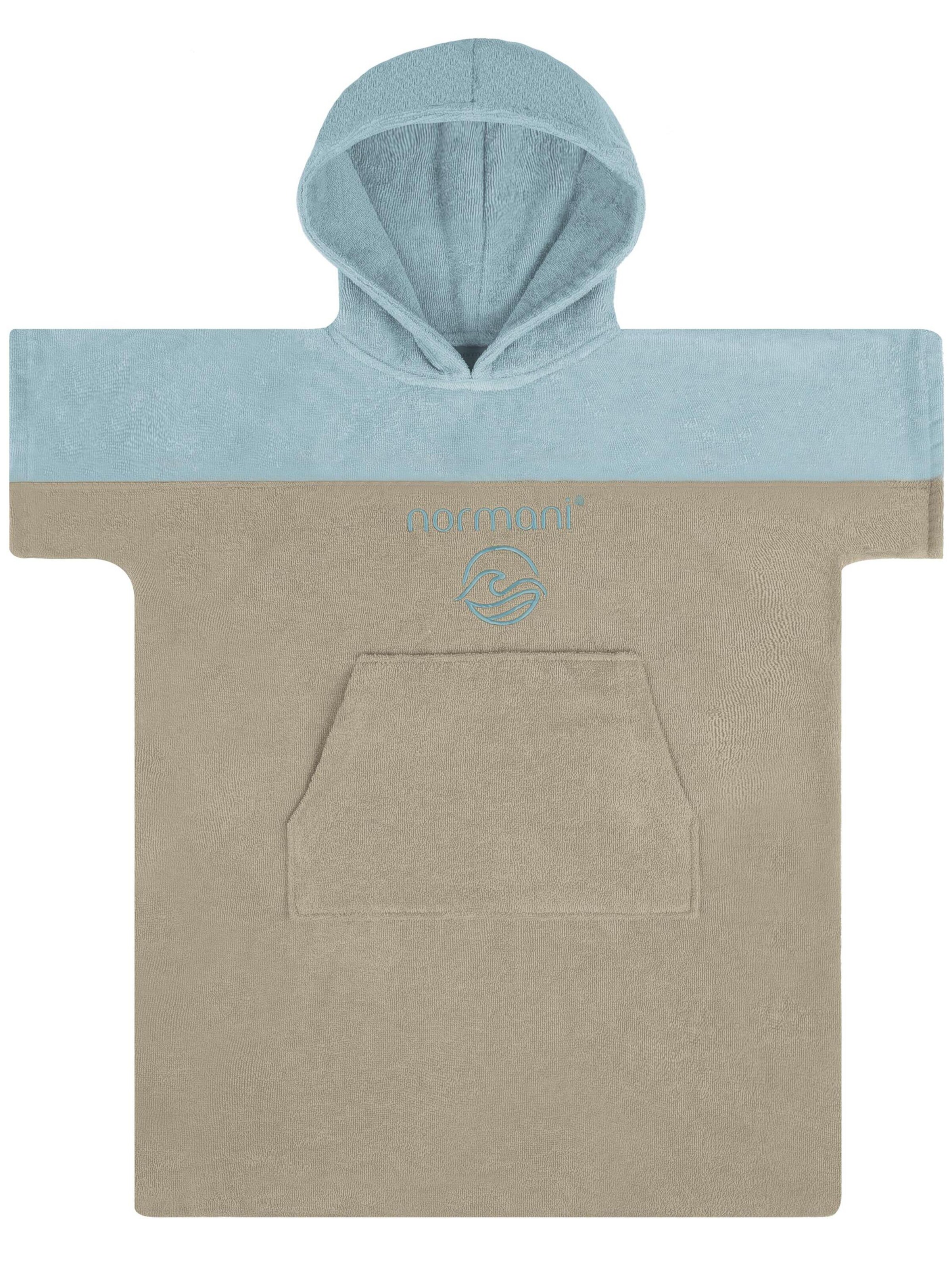 normani Bademantel 'Puwai' in Beige: Vorderseite