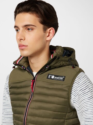 Gilet 'Leach' di INDICODE JEANS in verde