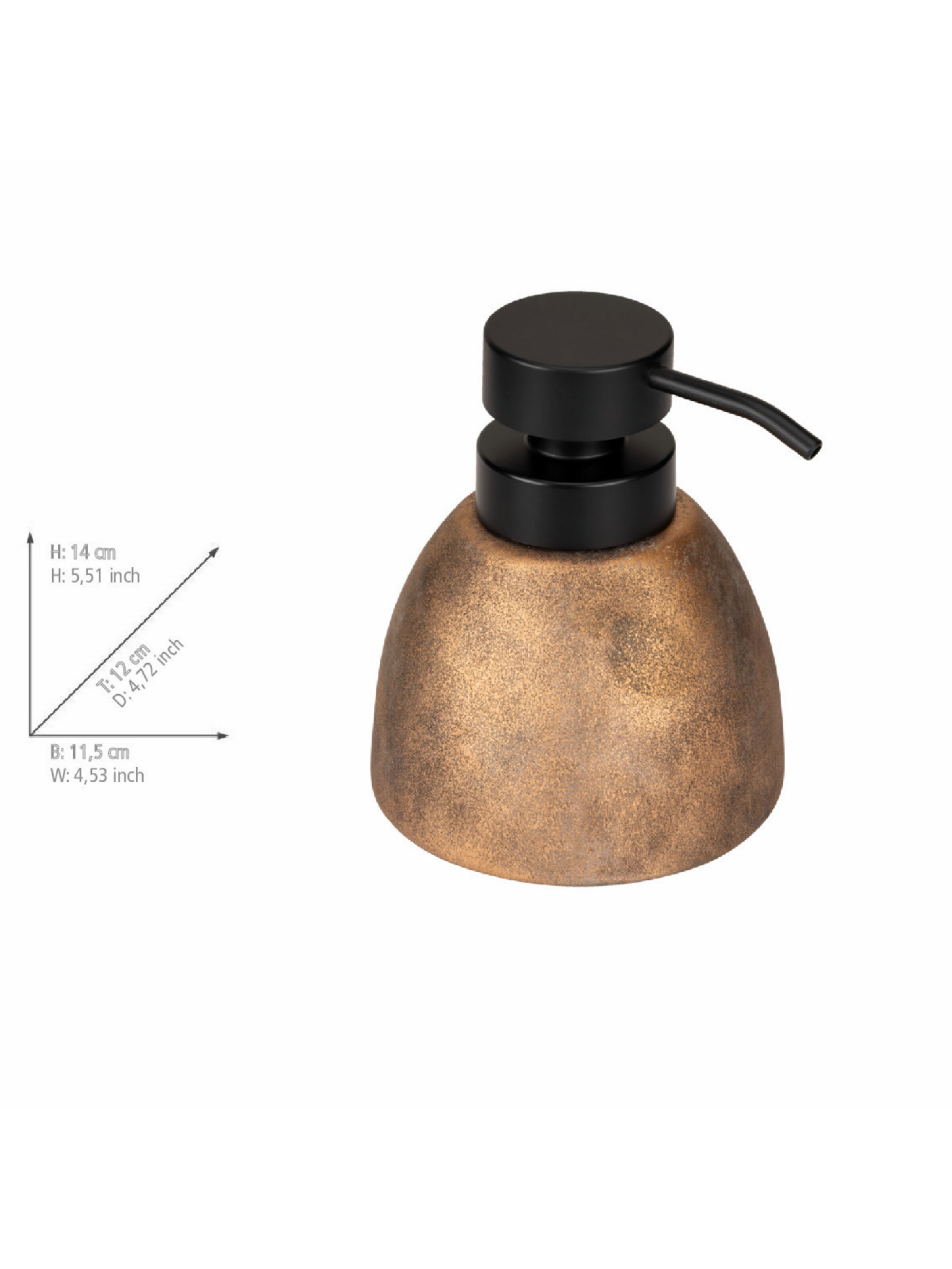 Wenko Bathroom Set 'Tremea' in Bronze