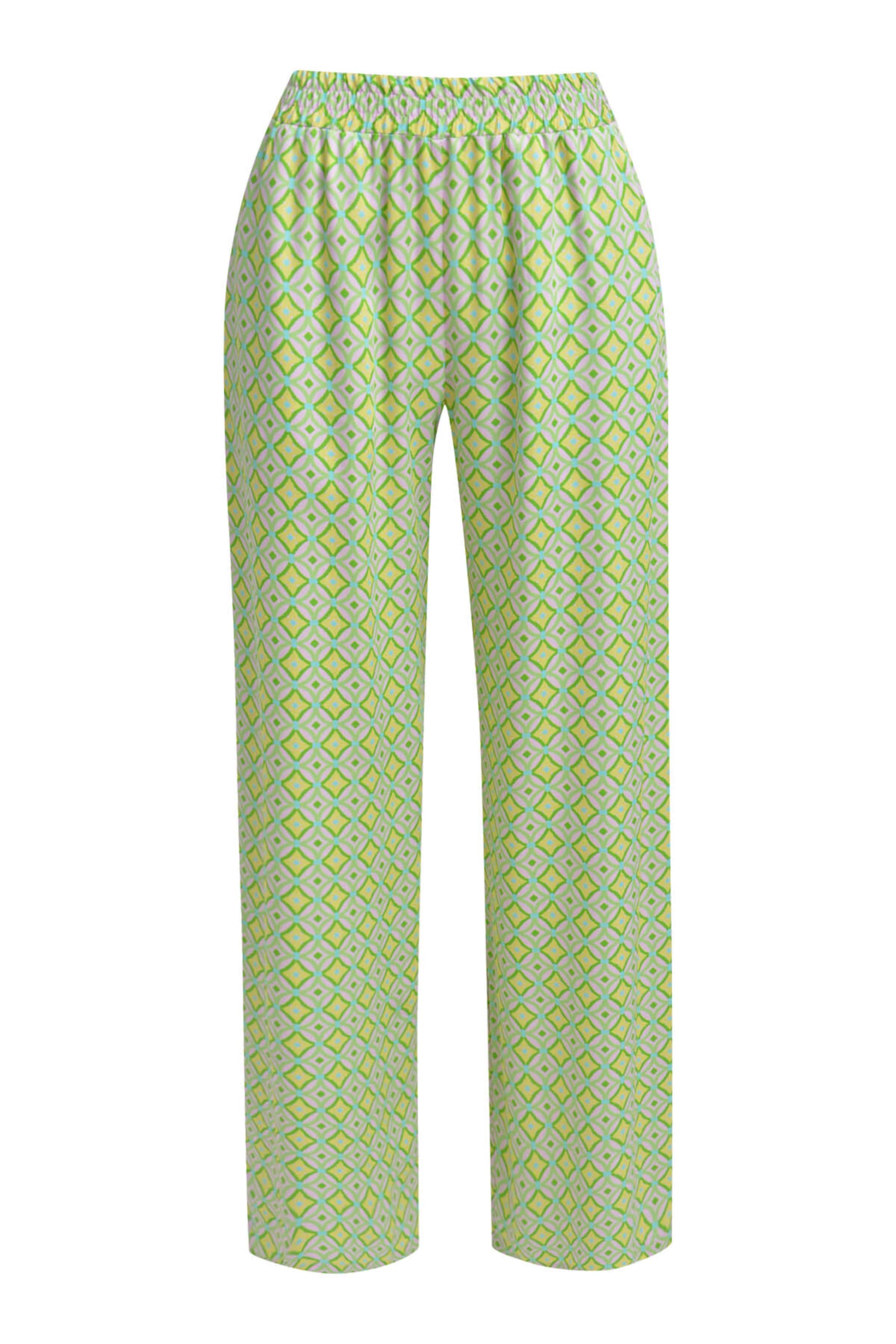 Milano Italy Regular Pants in Green: front