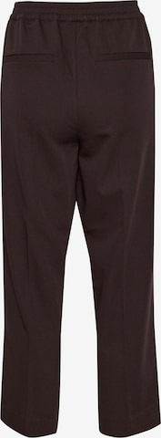 Loosefit Pantalon à plis 'Sakura' Kaffe en marron