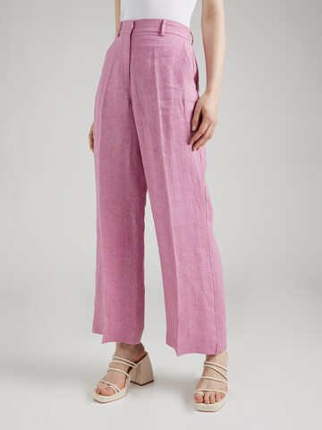 Weekend Max Mara Loose fit Pleated Pants in Purple: front