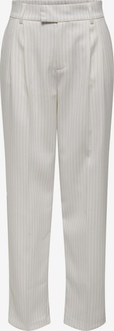 ONLY Wide Leg Bukser med fals i hvid: forside
