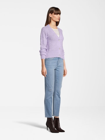 Orsay Knit Cardigan 'Shiny' in Purple
