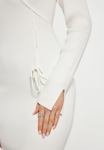 faina Knit dress in White