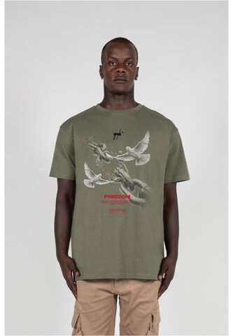 MJ Gonzales T-Shirt 'Freedom' in Grün: Vorderseite