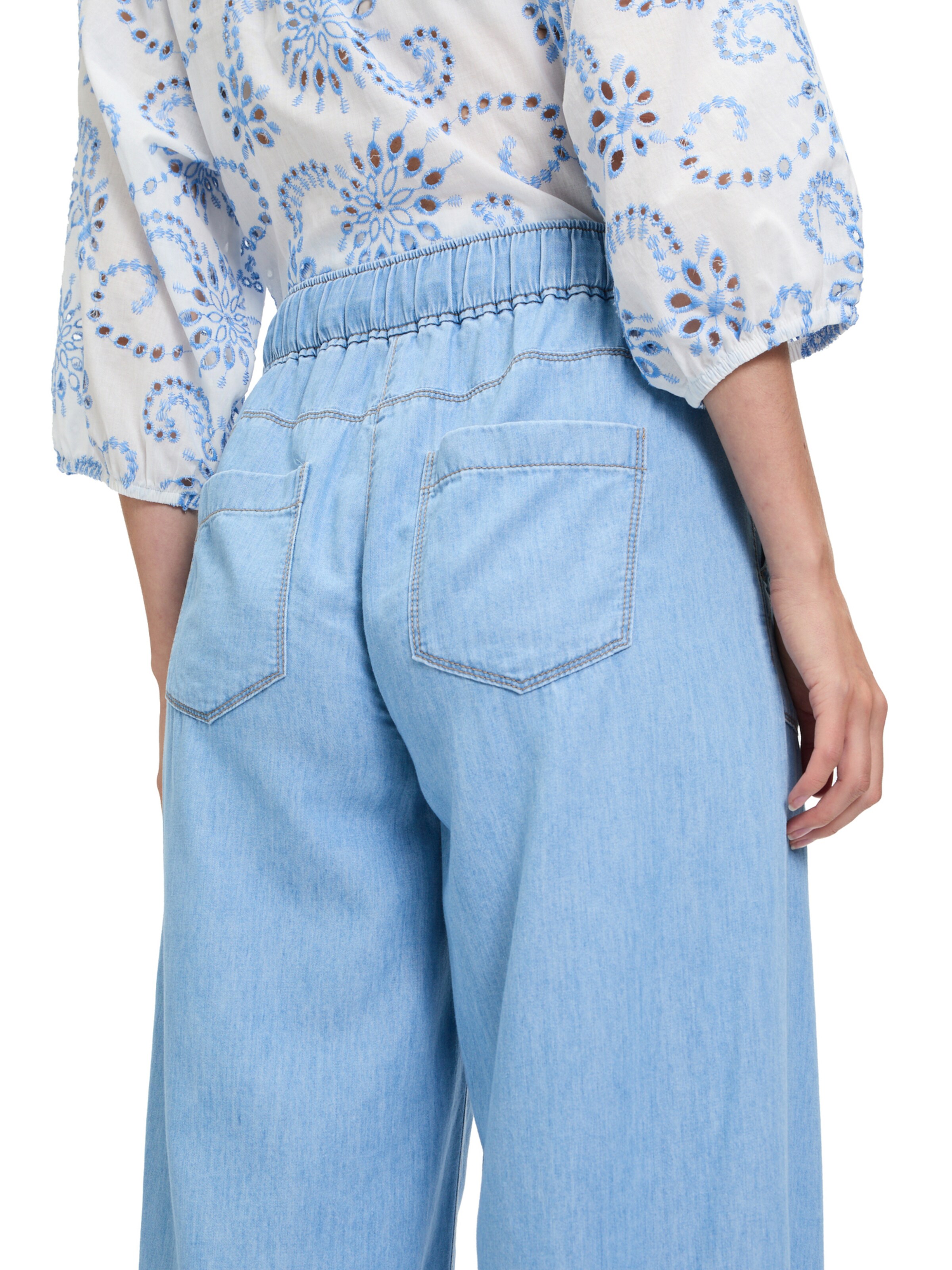 Betty & Co Wide leg Pants in Blue