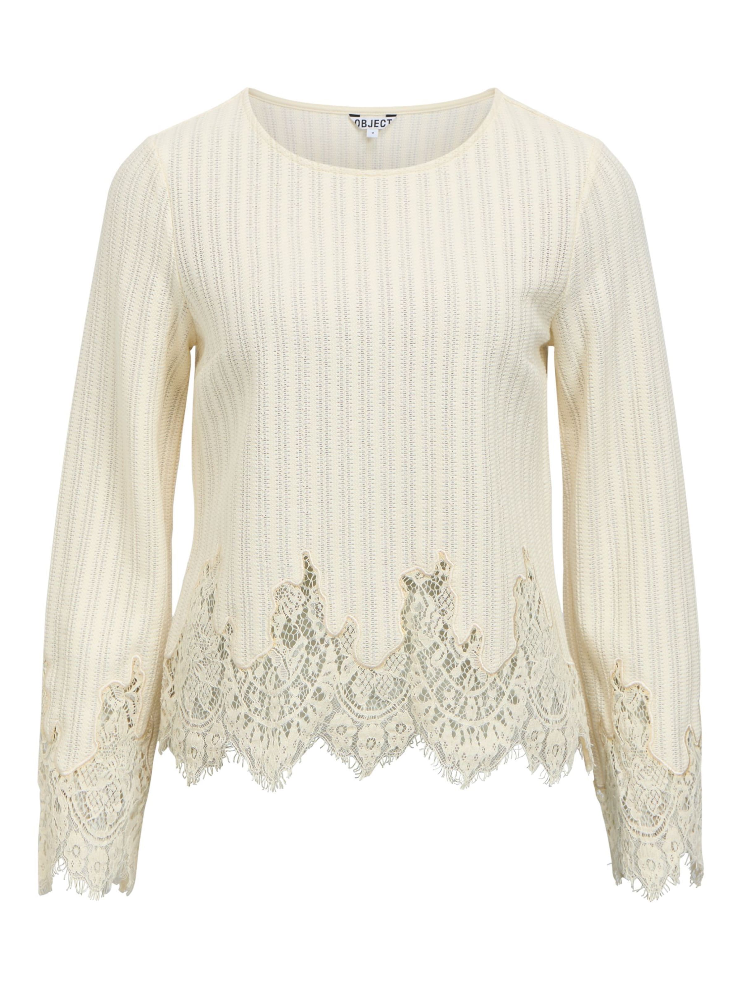 Maglietta 'OBJLAICA' di OBJECT in beige: frontale
