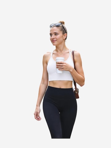 AOTTORI Bralette Sports Bra in White