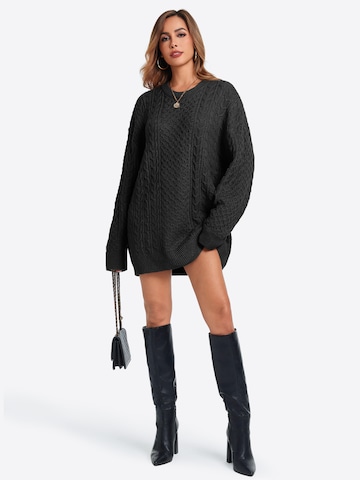 Imily Bela Oversize pulóver - fekete