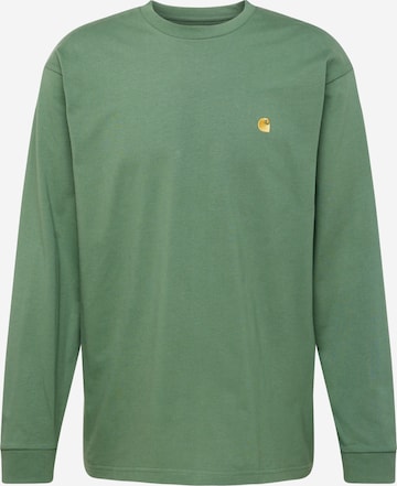 Carhartt WIP Тениска 'Chase' в зелено: отпред